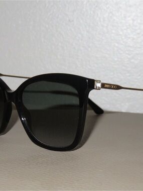 Jimmy Choo Black and Gold Women's Sunglasses